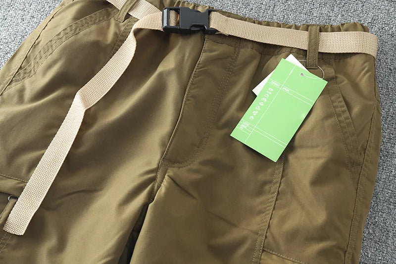 Waterproof Windproof Fleece-Lined Outdoor Pants Men's Straight-Leg Casual Trousers With Multiple Pockets For Winter