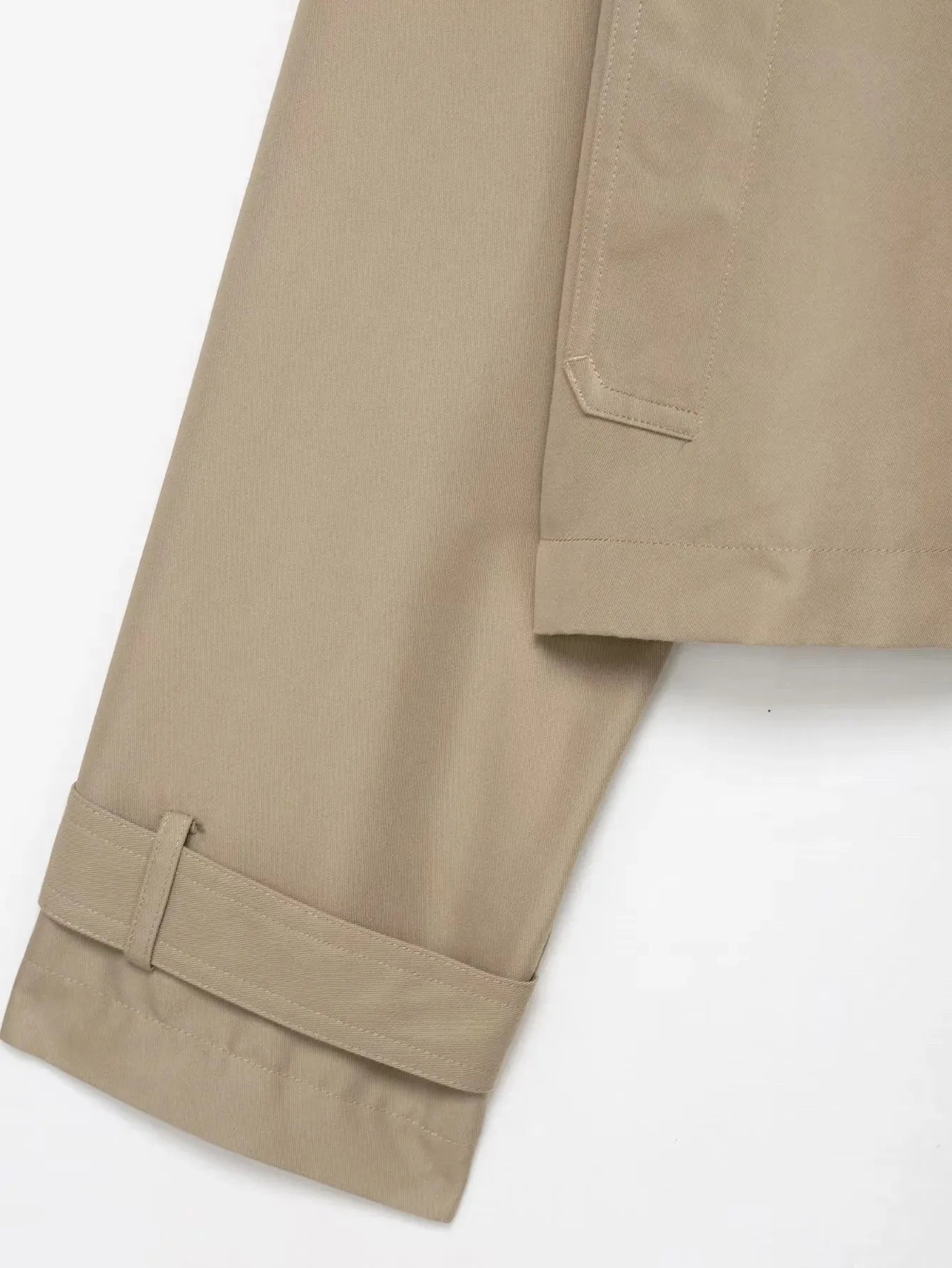 Fashion Lapel Short Trench Coats Women Double Breasted Pockets Jackets Female Autumn Winter New Office Lady Solid Outwear ﻿