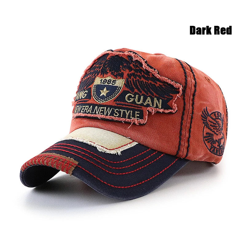 NEW ERA NEW STYLE Eagle Embroidered Large Head Baseball Cap With 3 Sizes To Choose From, Suitable For Families With Children