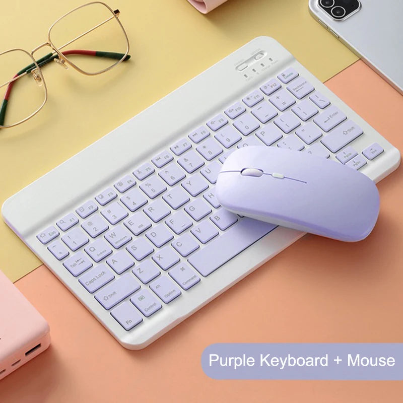 Wireless Bluetooth Keyboard and Mouse for iPad Samsung Huawei Xiaomi Tablet Laptop Smartphone Mini Keyboards Android IOS Windows