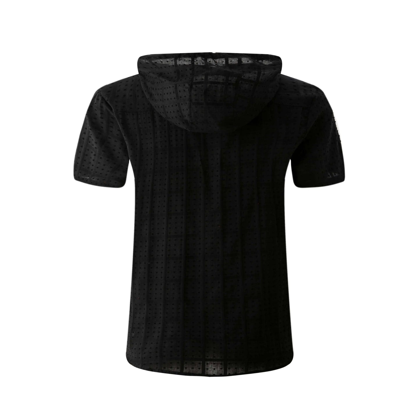 2026 summer new fashion plaid zipper sleeveless hooded cardigan T-shirt men's slim sports breathable fitness top