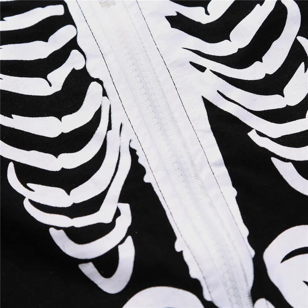 Umorden Baby Skeleton Costume Romper Outfit Hoodie Jumpsuit Infant Toddler Purim Halloween Fancy Dress