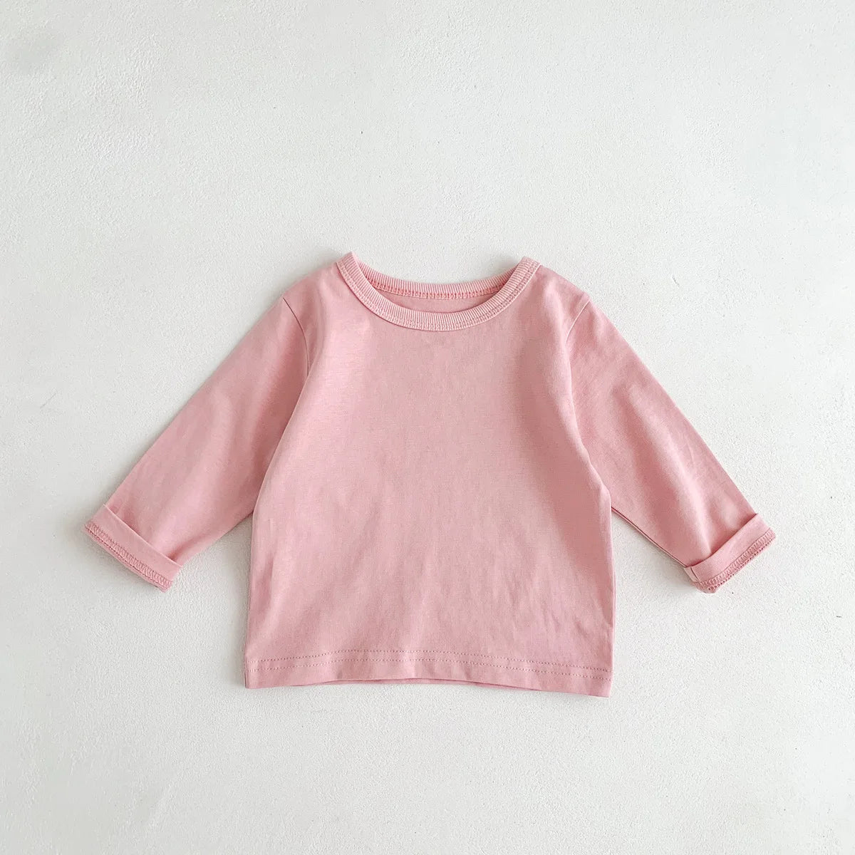 Infant Newborn Girls Boys Autumn Full Sleeve Striped Top Tees Kids Baby Casual Bottoming Shirts Toddler T-shirts Cotton Clothing