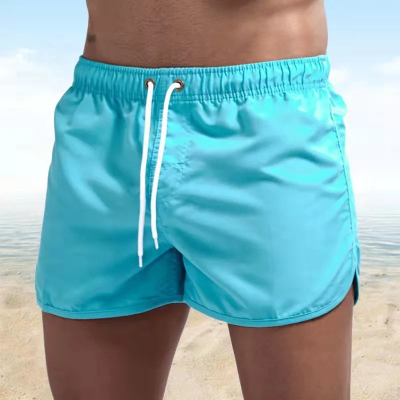 Shorts For Mens 2024 Summer Men's Swimwear Shorts Brand Beachwear Sexy Swim Trunks Men Swimsuits Low Waist Breathable Beach Wear
