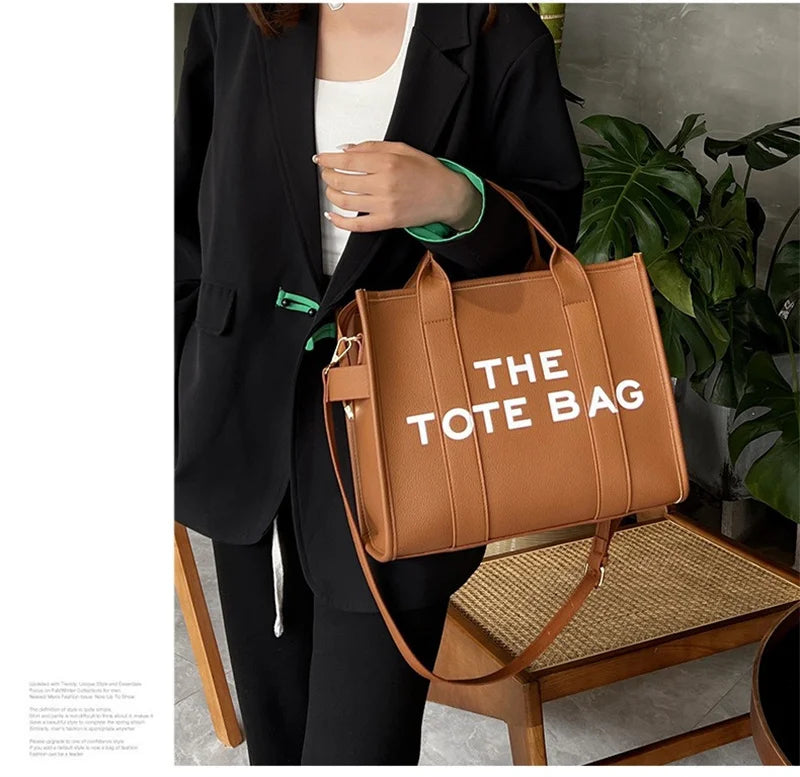Tote Bag For Women PU Leather Handbag Personality Large Capacity Underarm Shoulder Bags Designer Bag Fashion Crossbody Bag 2024