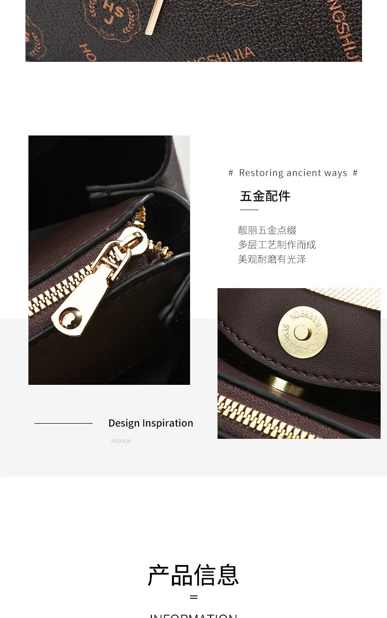 2024 New Women Luxury Handbag Purses Designer Leather Female Shoulder Crossbody Messenger Bags for Female Elegant Tote Sac