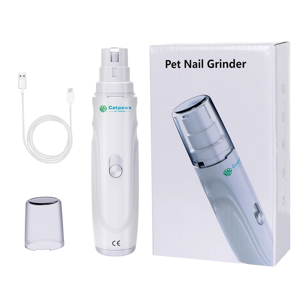 Dog Nail Grinder USB Rechargeable Electric Pet Nail Grinder & Trimmer Painless Lime For Dog Nails Quiet 2-Speed Pets Nail File