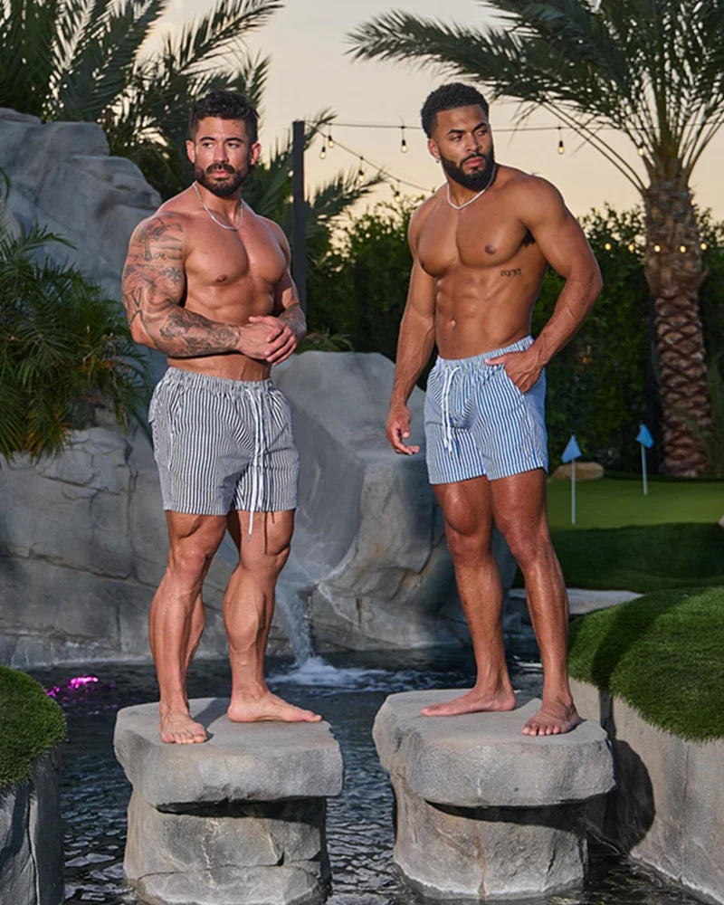 2025 new summer Men's sweatpants casual sports outdoor shorts breathable casual running fitness fashionable three part pants