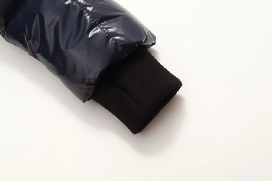 AP 2025 winter children coats waterproof shine fabric and filling  white duck down girls boys outerwear