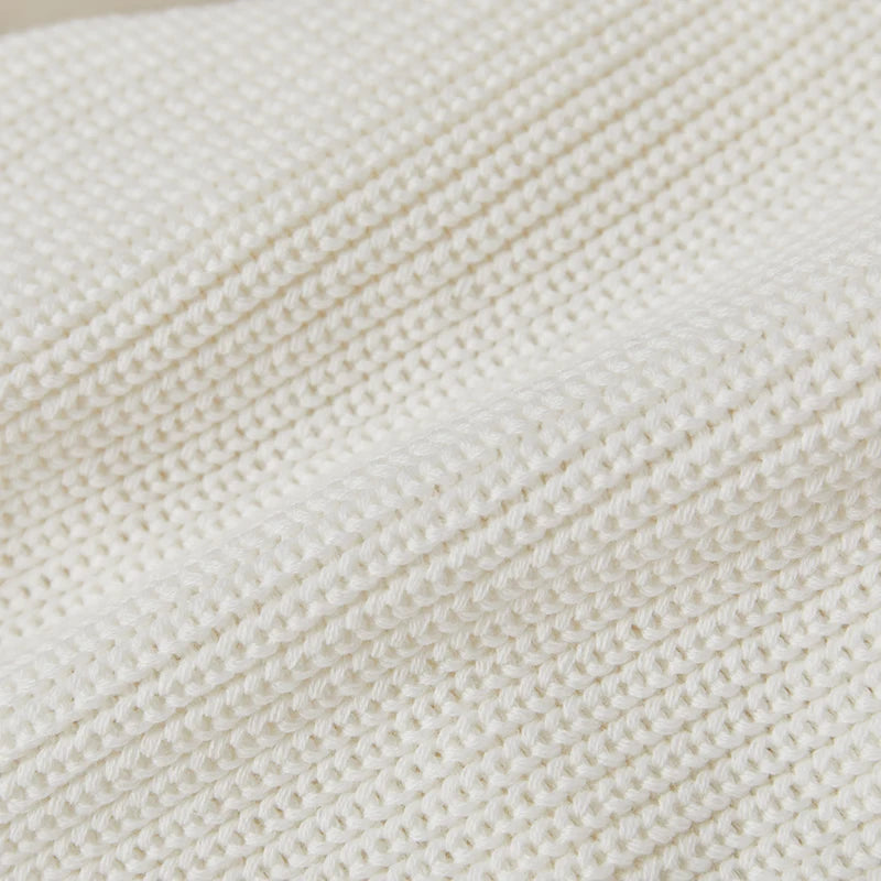 Suefunskry Baby Boys Girls Autumn Winter Knitted Sweater Long Sleeve Solid Color Single-breasted Knitwear Cardigan Jacket