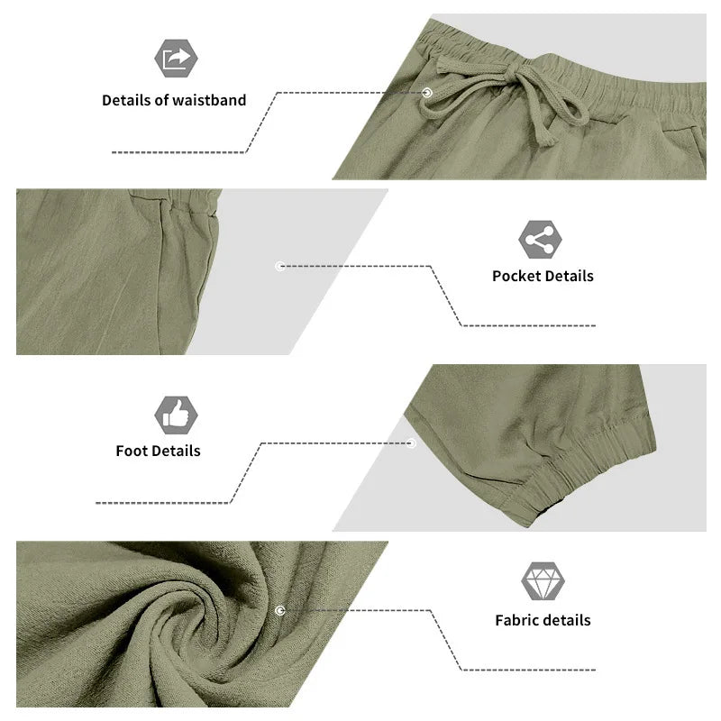 American loose linen set for men autumn Hawaiian home commuter thin Henry shirt long sleeve pants set