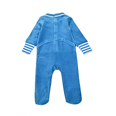 Children's pajamas family matching blue and pink set girls dress baby boy and girls romper autumn winter clothes stripes trims