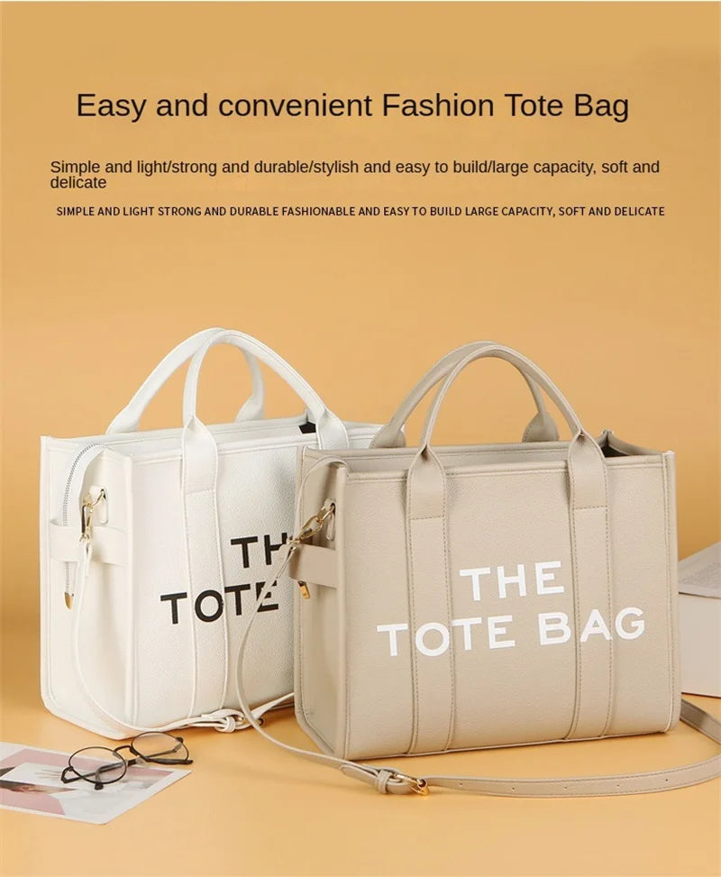 Tote Bag For Women PU Leather Handbag Personality Large Capacity Underarm Shoulder Bags Designer Bag Fashion Crossbody Bag 2024