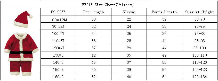 Christmas Baby Santa Claus Cosplay Costume Baby Boys Girls 3/4 Sleeve Clothes Toddler Kids Dress Children Clothing for 1-8 Years