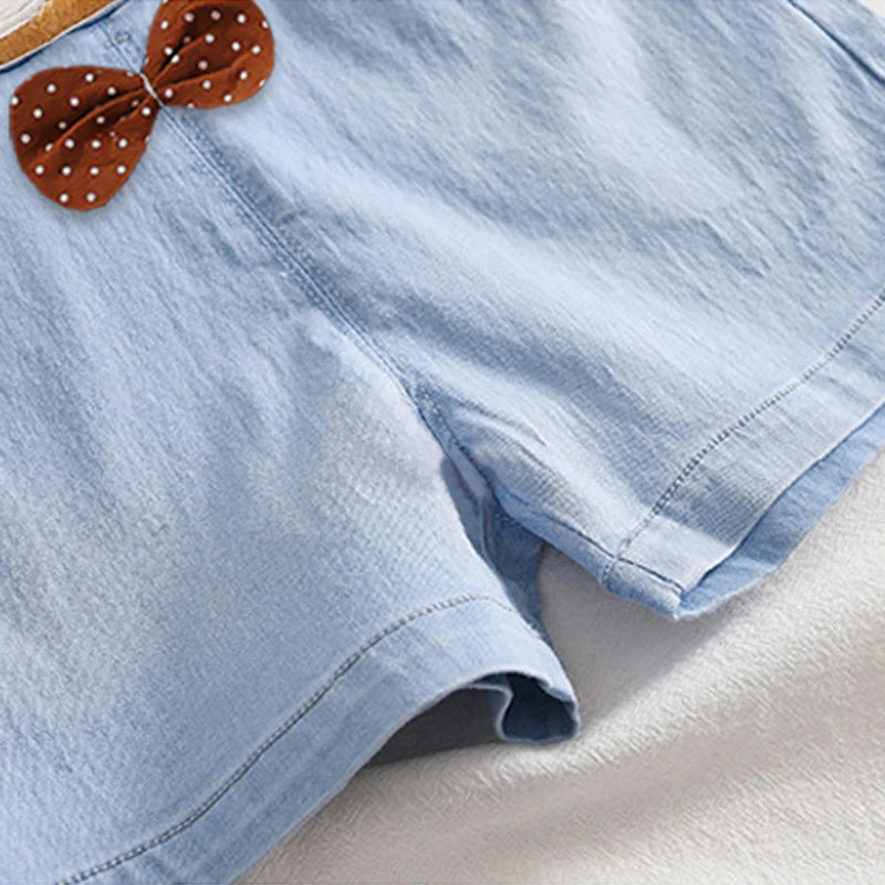IENENS Summer Kids Baby Boys Jumper Pants Denim Shorts Jeans Overalls Toddler Infant Girl Playsuit Clothes Clothing Trousers