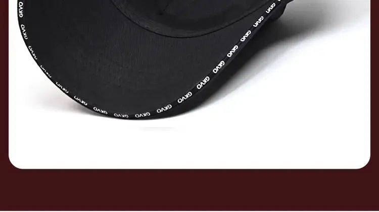 2024 New Four Seasons Tall Crown Men's Big Baseball Cap plus Size Shade Face Hat-Proof Peaked Cap