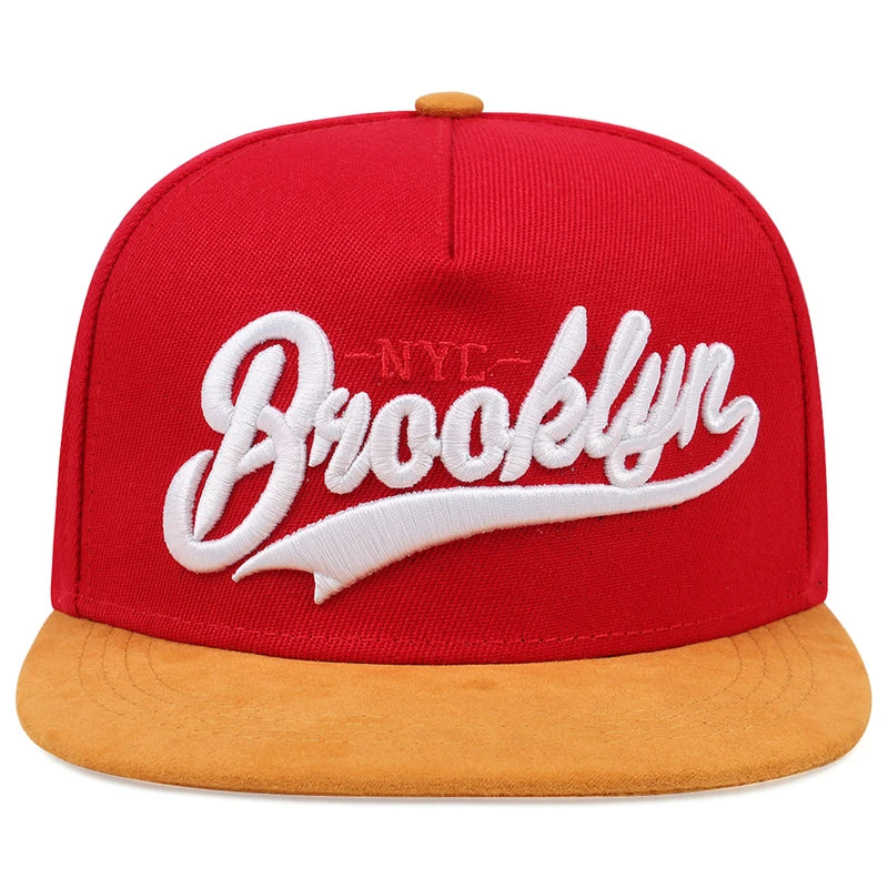 BROOKLYN Letter Embroidered Snapback Cap Men Fashion Cotton% Hat Adjusted Outdoor Sport Leisure Hats Hip Hop Baseball Caps