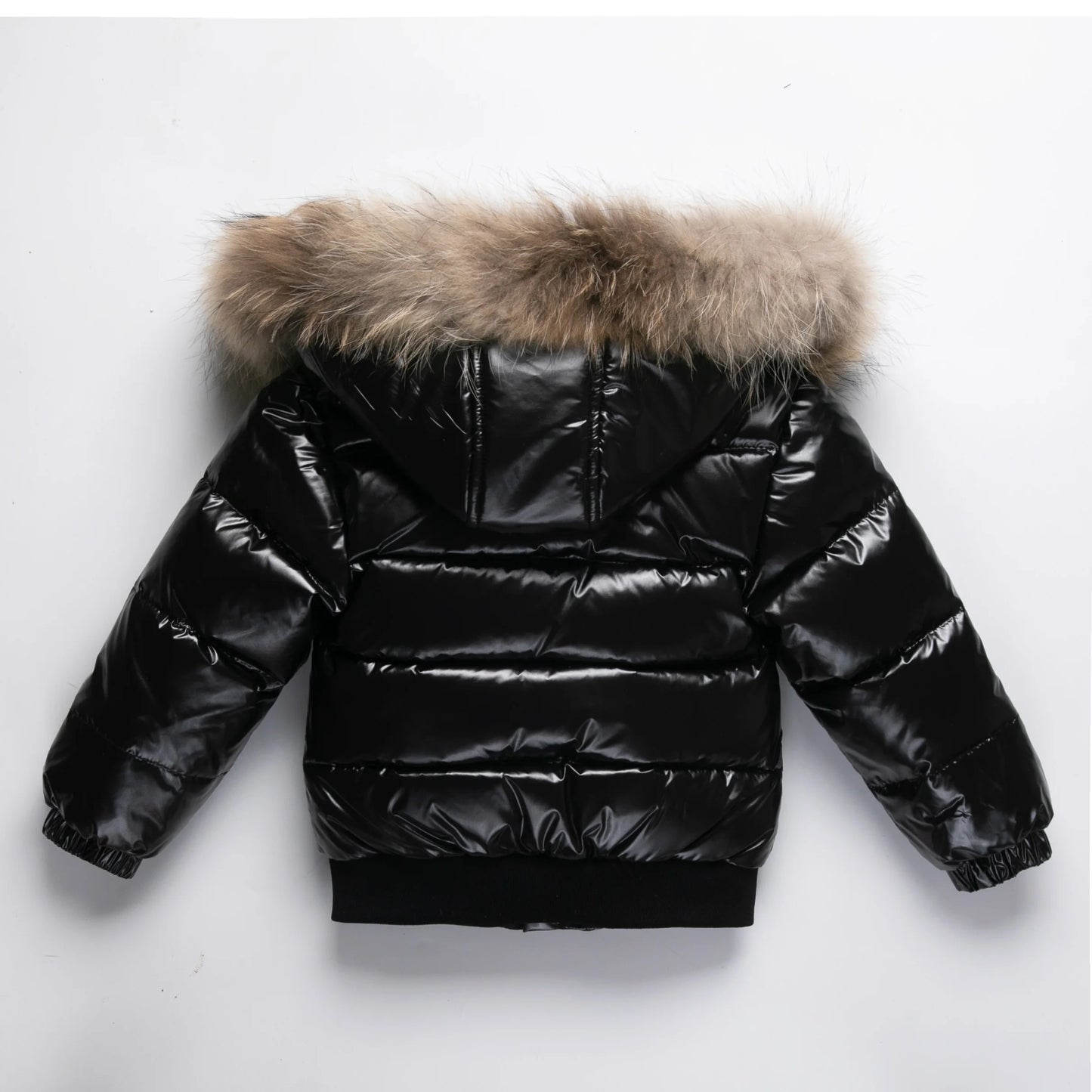 RAISE Winter 1-8 Years Kids Boys Parka Babys Girl Down Jackets Waterproof Shiny Real Fur Thicken Warm Boys Outerwear Coat Outfit