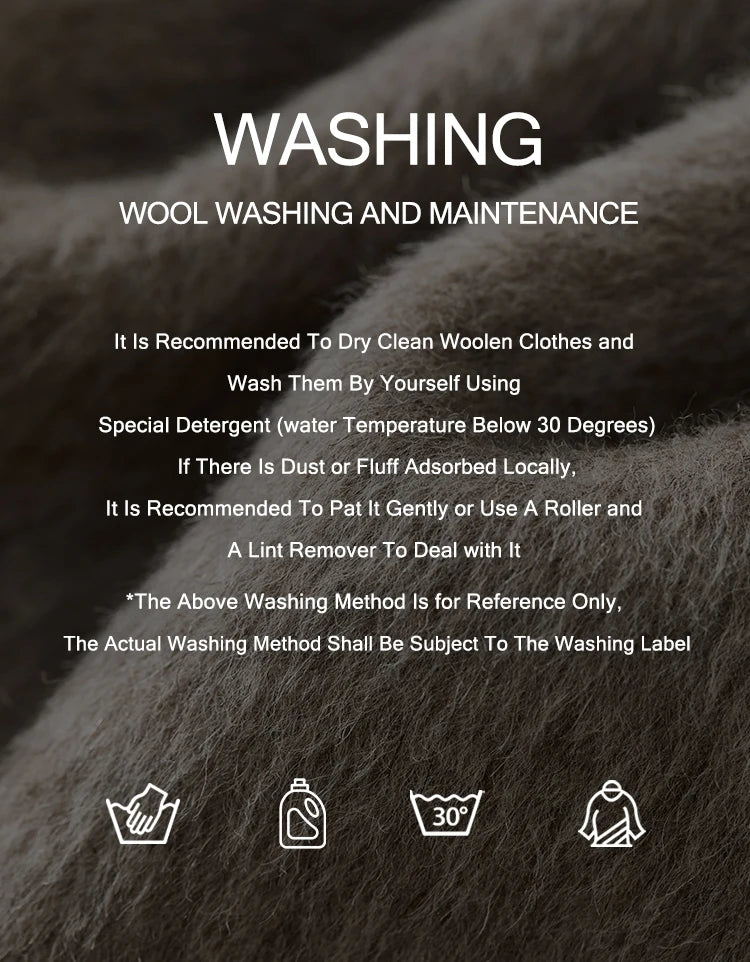 SENTUBILA 100% Wool Coats For Women Winter Jackets 2025 Stand Turtleneck Double Sided Short Outerwears Female Clothes W44O56626