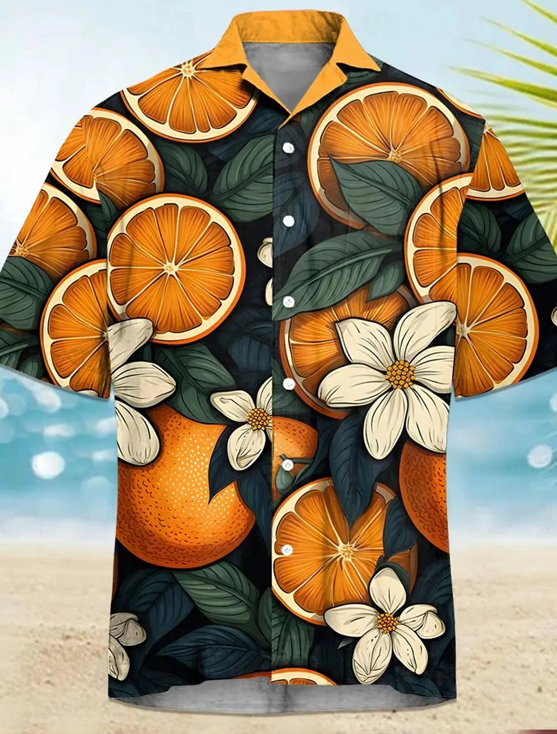 Pineapple Tropical Men's Shirt Summer Aloha Shirt Casual Holiday Summer Spring Turndown Short Sleeve Stretch Fabric Shirt
