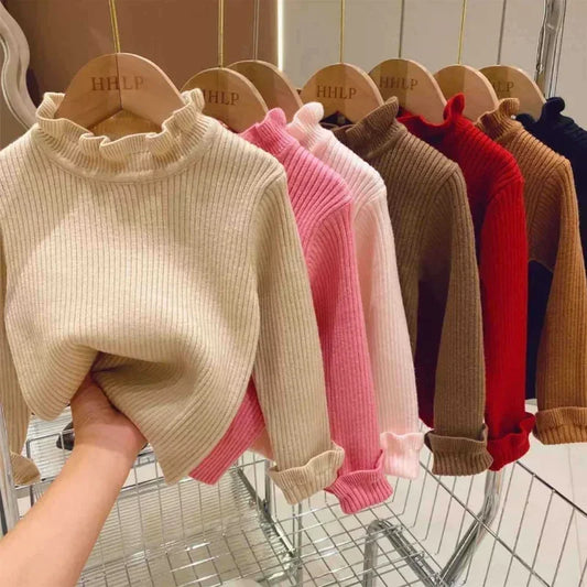 Autum Winter Baby Boy Girl Clothes Round Neck Kid Toddler Girl Boy Pullover Baby Outerwear Children Baby Loose Sweater Knitted