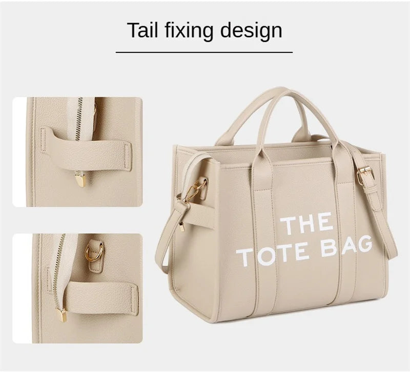 Tote Bag For Women PU Leather Handbag Personality Large Capacity Underarm Shoulder Bags Designer Bag Fashion Crossbody Bag 2024
