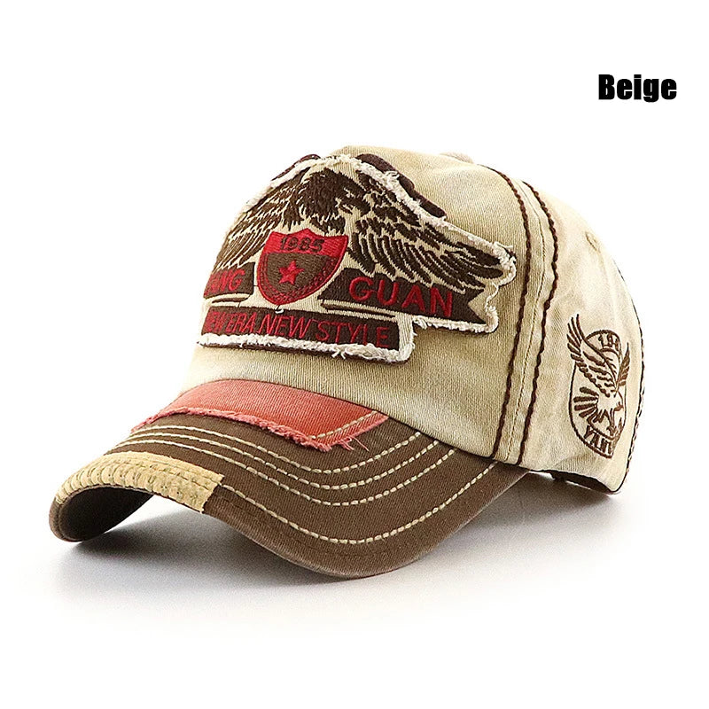 NEW ERA NEW STYLE Eagle Embroidered Large Head Baseball Cap With 3 Sizes To Choose From, Suitable For Families With Children