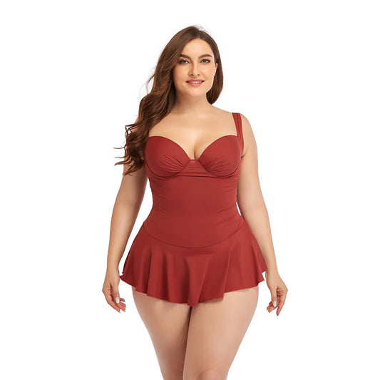 Large Size Women's Swimsuit 2025 Stylish New Bikini Set Swimwear for Women Sexy  Swim Chubby Bathing Suits Swimming One Piece