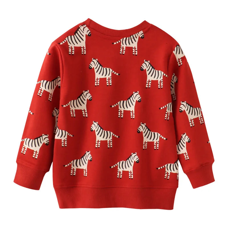 Jumping Meters 2-7T Boys Girls Sweatshirts With Stars Print Fashion Children's Clothing Baby Kids Hooded Shirts For Autumn