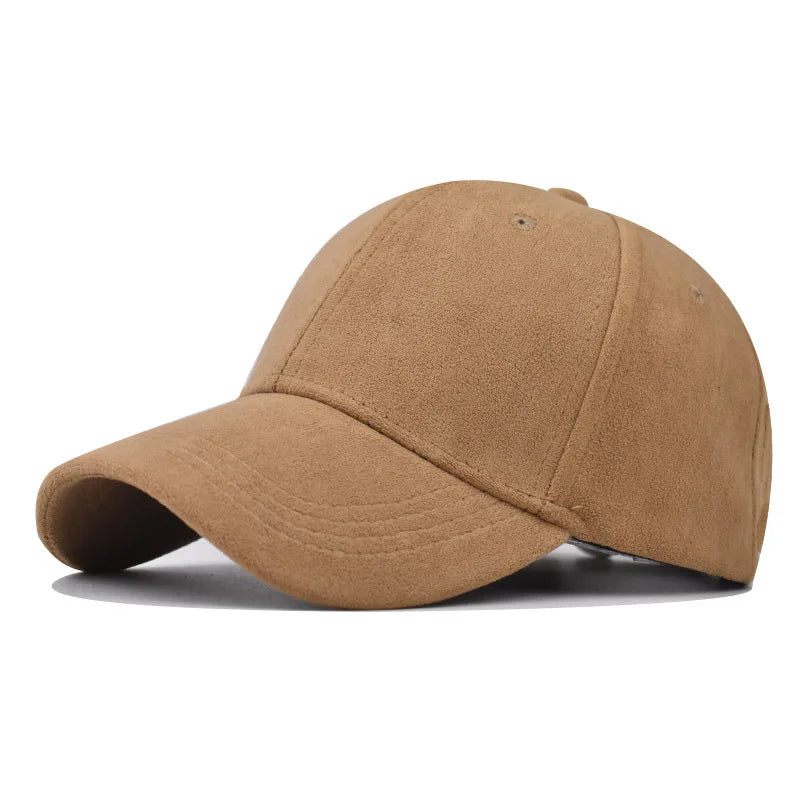 Casual Baseball Caps For Women Men Fashion Suede Hat Autumn Winter Outdoor Sun Caps Snapback Hats Unisex Solid Color Hip Hop Hat