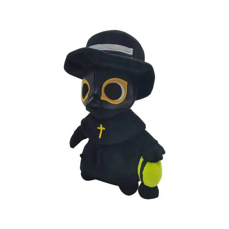 New Plague Bird Mouth Doctor Plush Toy Plague Crow Nurse Halloween Glow-in-the-dark Doll Halloween Toy Gift for Children