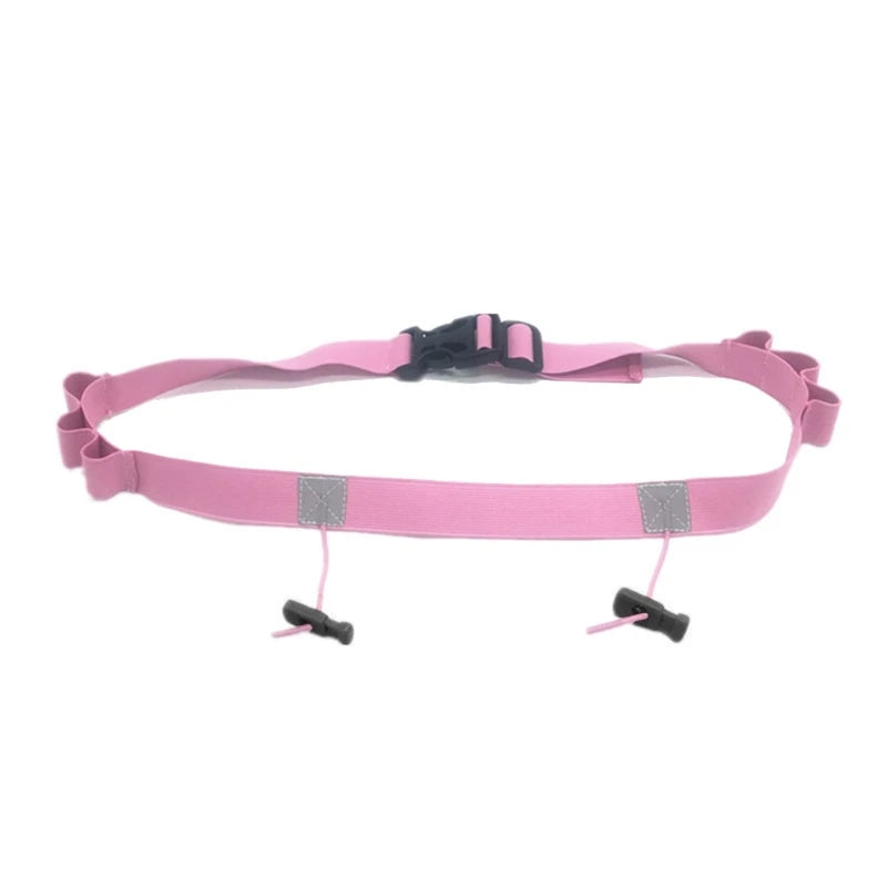 Running Belt for Race Number, Adjustable Number Belt with Gel Loop