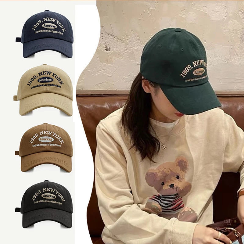 New Letters Embroidery Unisex Baseball Hats For Men Women Soft Cotton Snapback Cap Outdoor Sports Dad Trucker Hat Casquette
