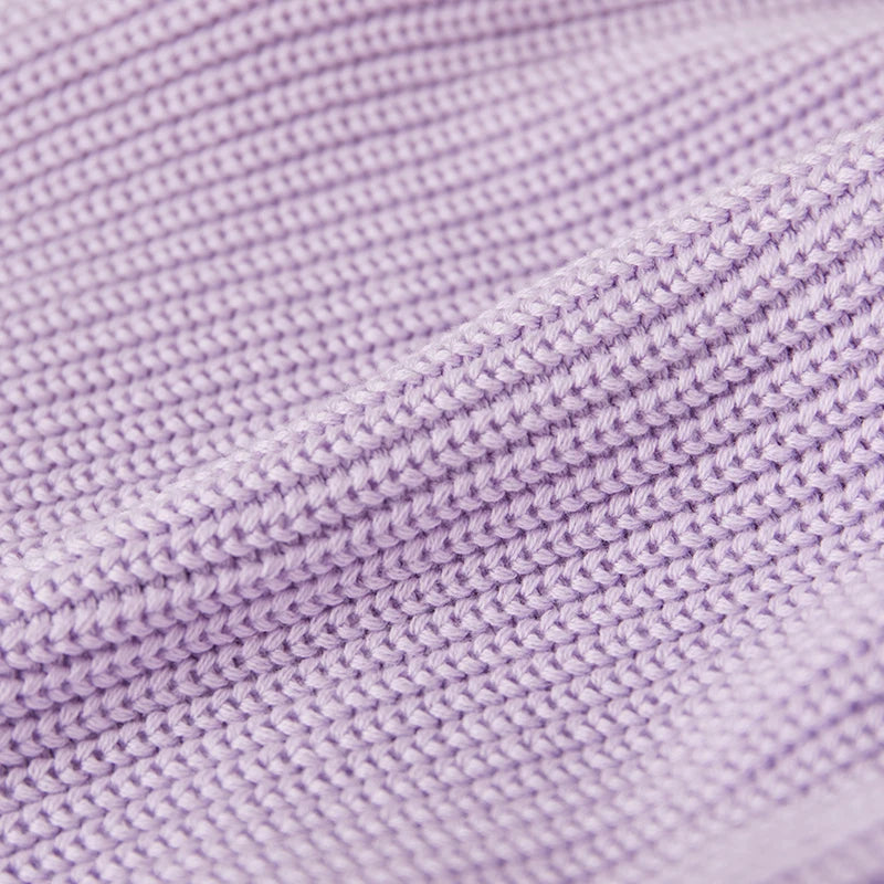 Suefunskry Baby Boys Girls Autumn Winter Knitted Sweater Long Sleeve Solid Color Single-breasted Knitwear Cardigan Jacket