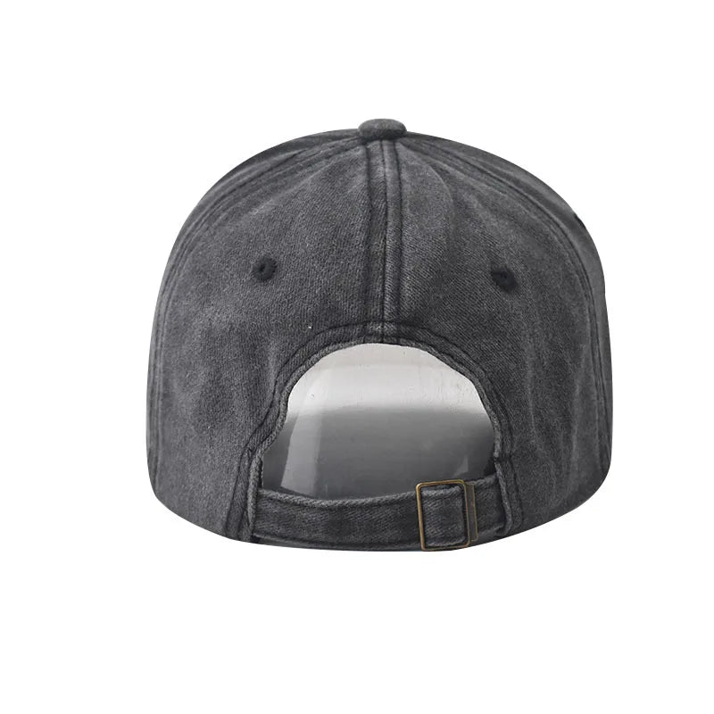 Baseball Cap Sun hat Retro-style Washed denim TEXAS Color matching Shut and run Spring Autumn baseball Hip Hop Fitted Cap