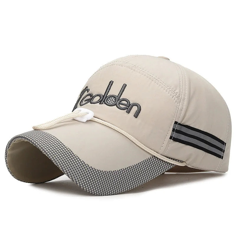 Men's Peaked Cap Adjustable Breathable Sports Cap Extended Brim Sunscreen Baseball Cap For Women Fashion Boy Snapback Hat Caps