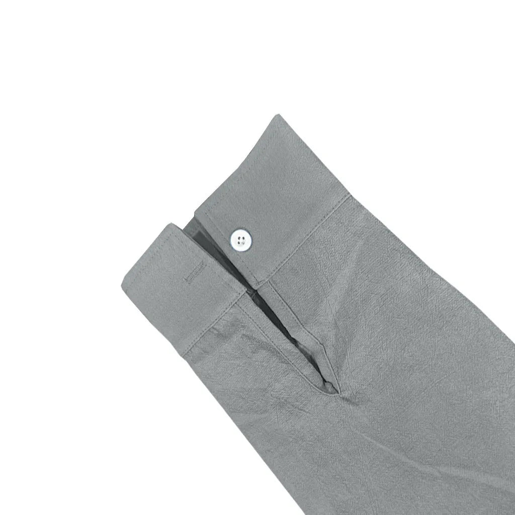 Men's Casual Cotton Linen Shirt Long Sleeve Button Down Slim Fit European Fashion Breathable Daily Wear Tops white shirt