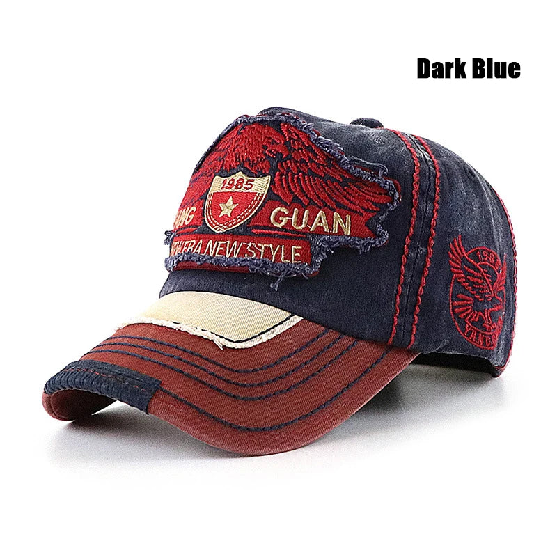 NEW ERA NEW STYLE Eagle Embroidered Large Head Baseball Cap With 3 Sizes To Choose From, Suitable For Families With Children