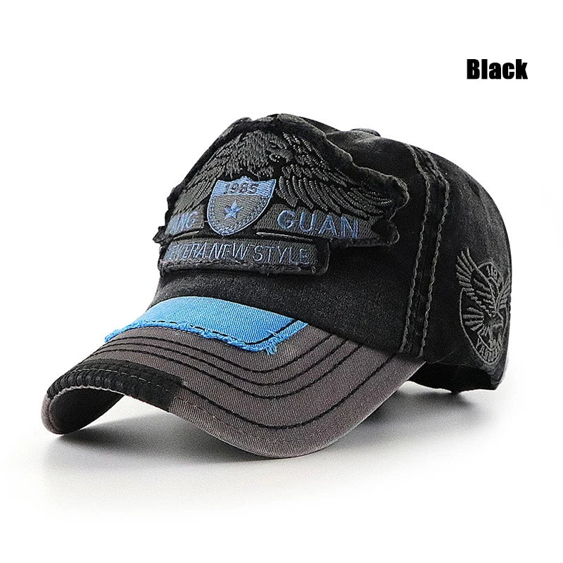NEW ERA NEW STYLE Eagle Embroidered Large Head Baseball Cap With 3 Sizes To Choose From, Suitable For Families With Children