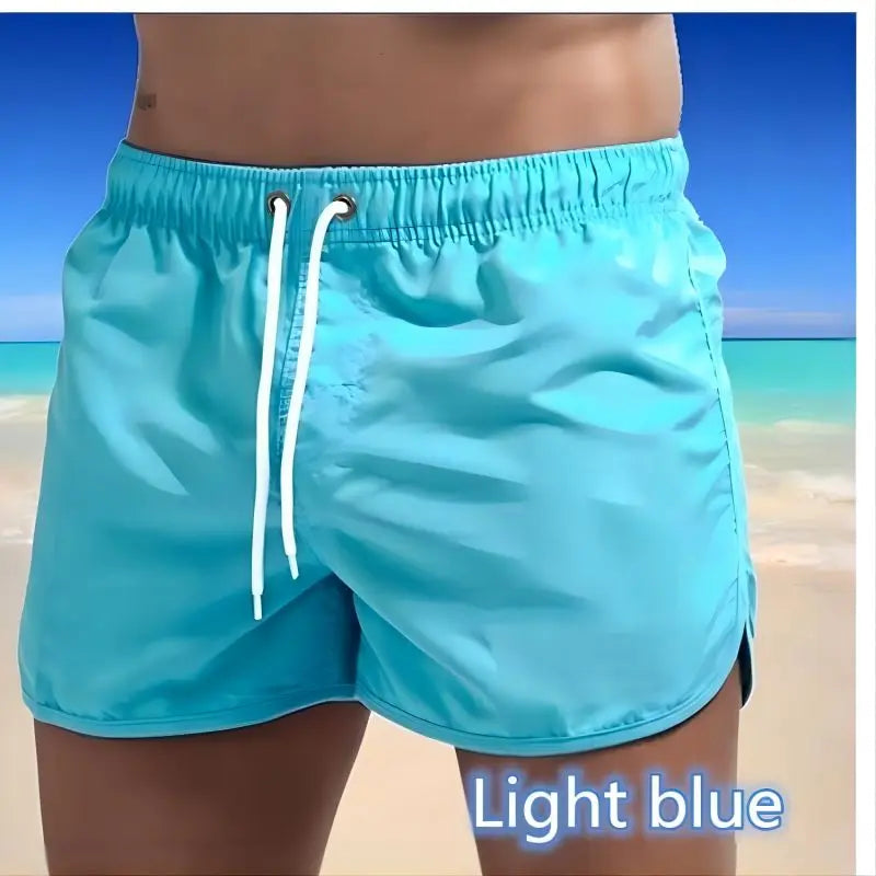 Shorts For Mens 2024 Summer Men's Swimwear Shorts Brand Beachwear Sexy Swim Trunks Men Swimsuits Low Waist Breathable Beach Wear