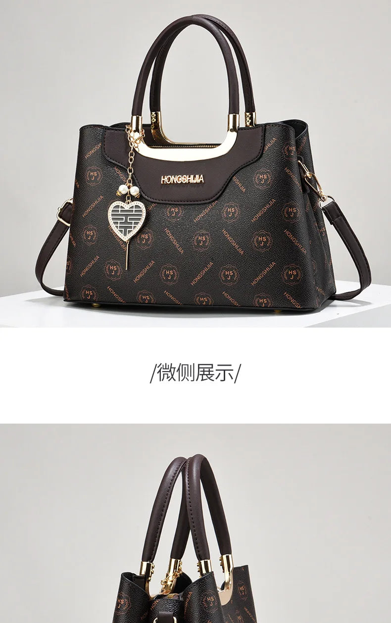 2024 New Women Luxury Handbag Purses Designer Leather Female Shoulder Crossbody Messenger Bags for Female Elegant Tote Sac