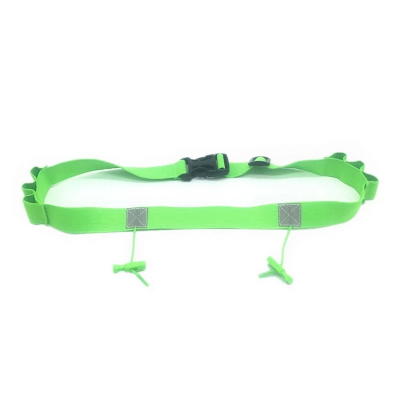 Running Belt for Race Number, Adjustable Number Belt with Gel Loop