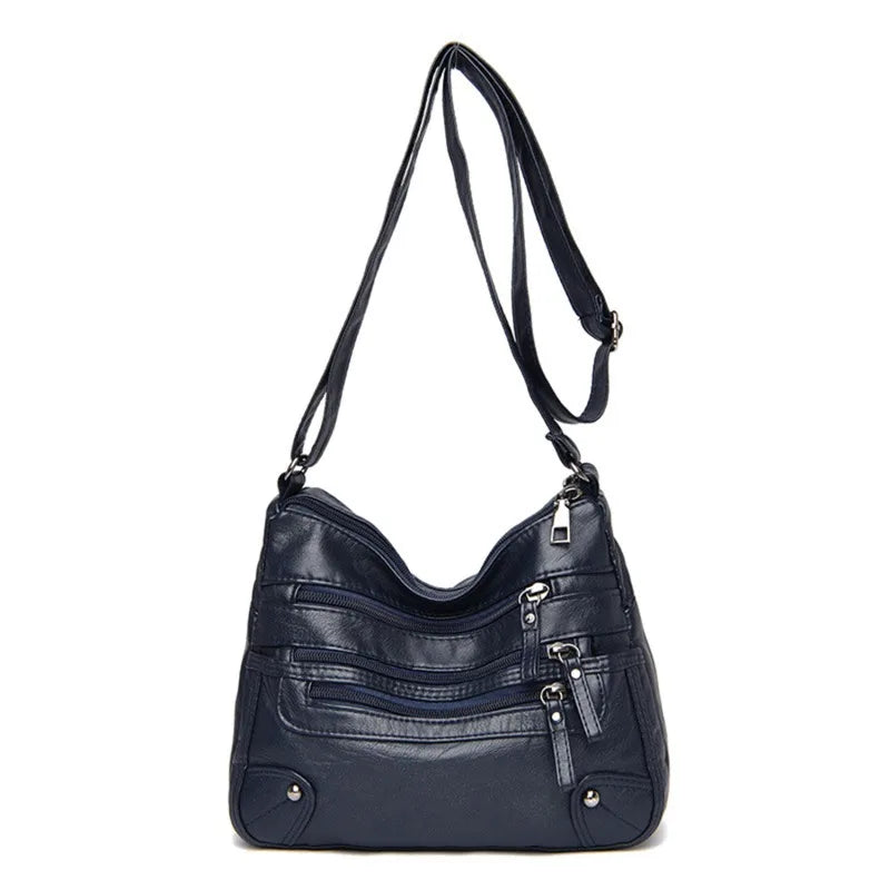 High Quality Women's Soft Leather Shoulder Bags Multi-Layer Classic Crossbody Bag Luxury Designer Handbag and Purse