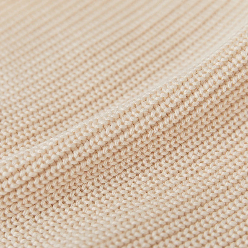 Suefunskry Baby Boys Girls Autumn Winter Knitted Sweater Long Sleeve Solid Color Single-breasted Knitwear Cardigan Jacket