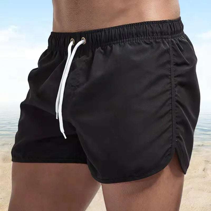 Shorts For Mens 2024 Summer Men's Swimwear Shorts Brand Beachwear Sexy Swim Trunks Men Swimsuits Low Waist Breathable Beach Wear