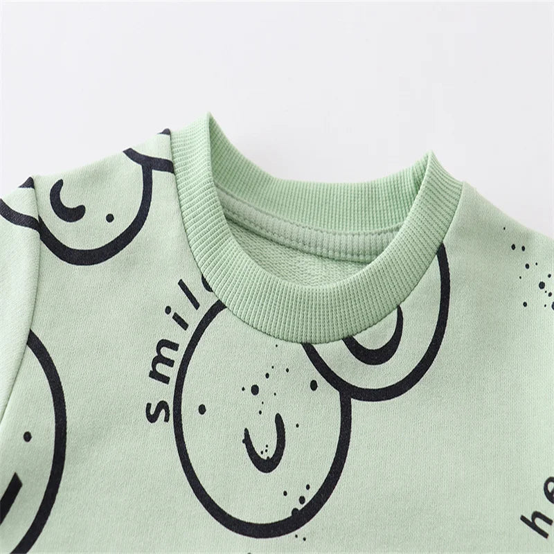 Jumping Meters 2-7T Boys Girls Sweatshirts With Stars Print Fashion Children's Clothing Baby Kids Hooded Shirts For Autumn