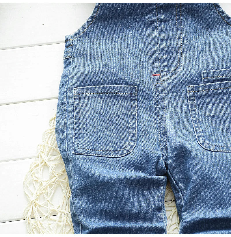 IENENS Boy Girl Overalls Toddler Clothes Child Jumpsuit Infant Denim Dungarees 1 2 3 4 Years Spring Autumn Baby Soft Jeans