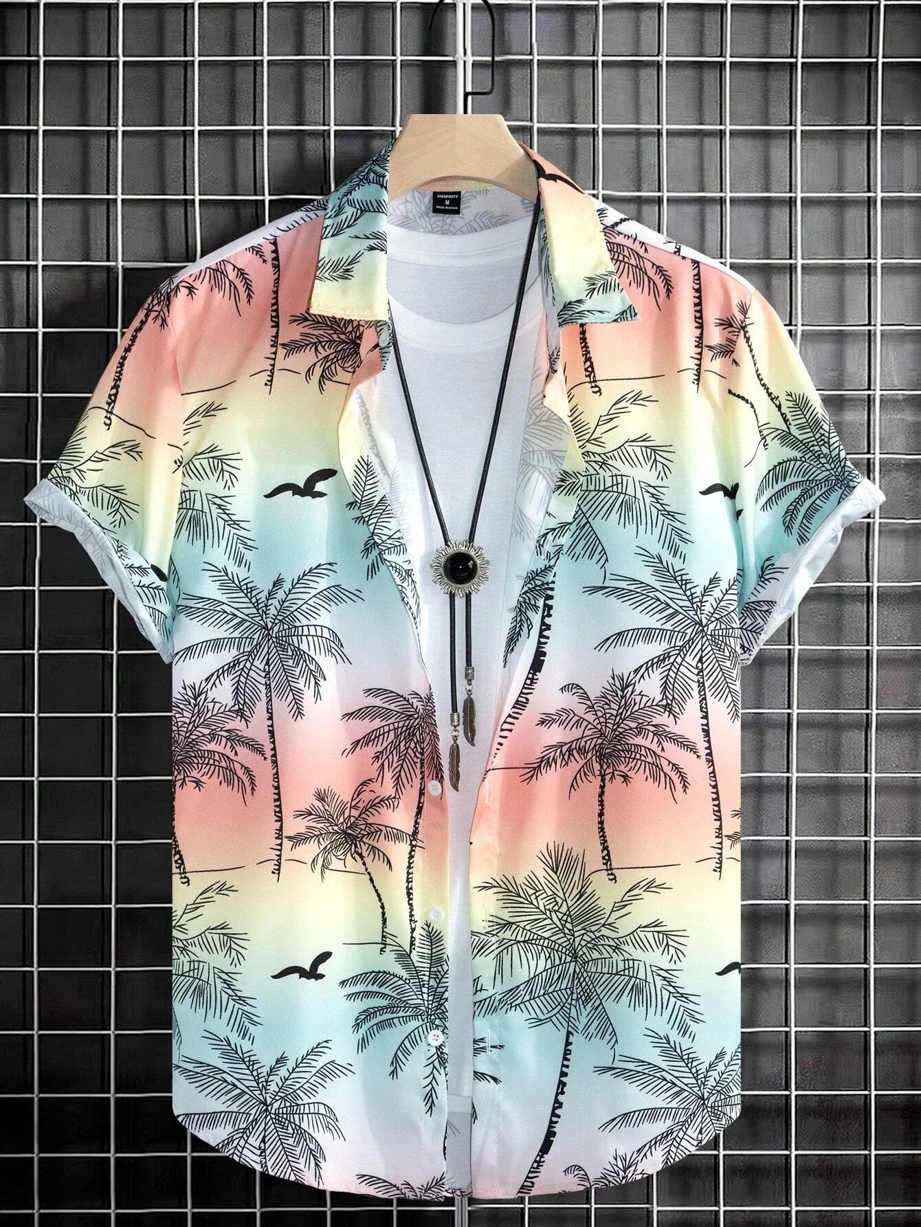 Coconut Tree 3D Print Sports Quick-dry Men Women Vacation Hawaiian Beach Plus-size Shirt Outdoor Casual Couple Short Sleeve Top