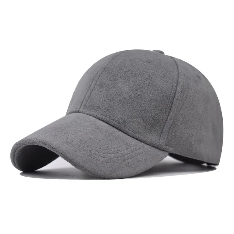 Casual Baseball Caps For Women Men Fashion Suede Hat Autumn Winter Outdoor Sun Caps Snapback Hats Unisex Solid Color Hip Hop Hat