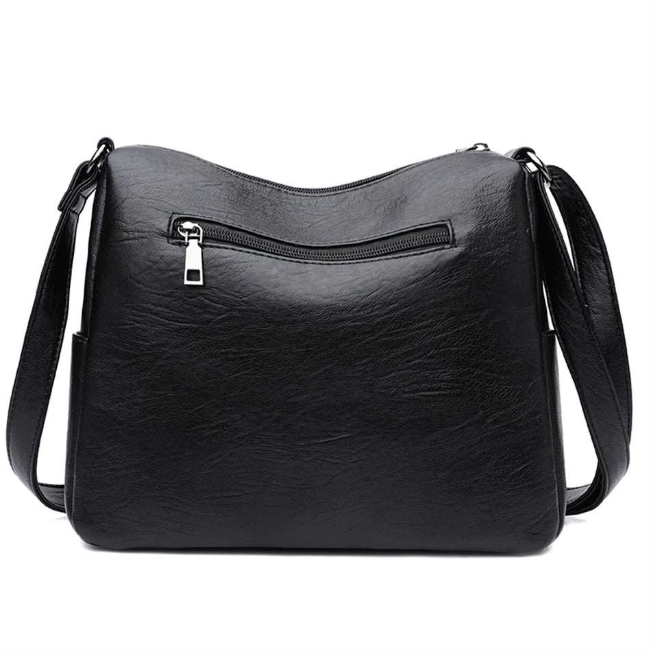 Soft Leather Women Bag Branded Designer Ladies Handbag Purses 2023 Luxury Female Shoulder Bag Large Capacity Crossbody Bags Sac